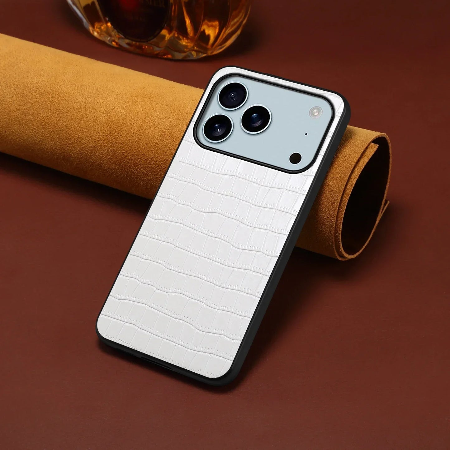 Premium Magnetic Crocodile Pattern Leather Case For iphone