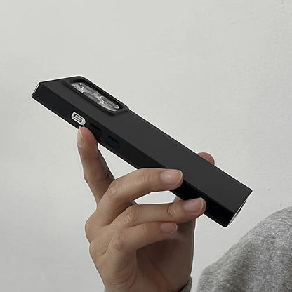 Simple Fashion Matte Black Rectangle Frame Phone Case
