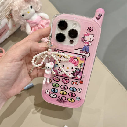 New Hot Korean INS Hello Kitty Mobile Pink Phone Case For iPhone