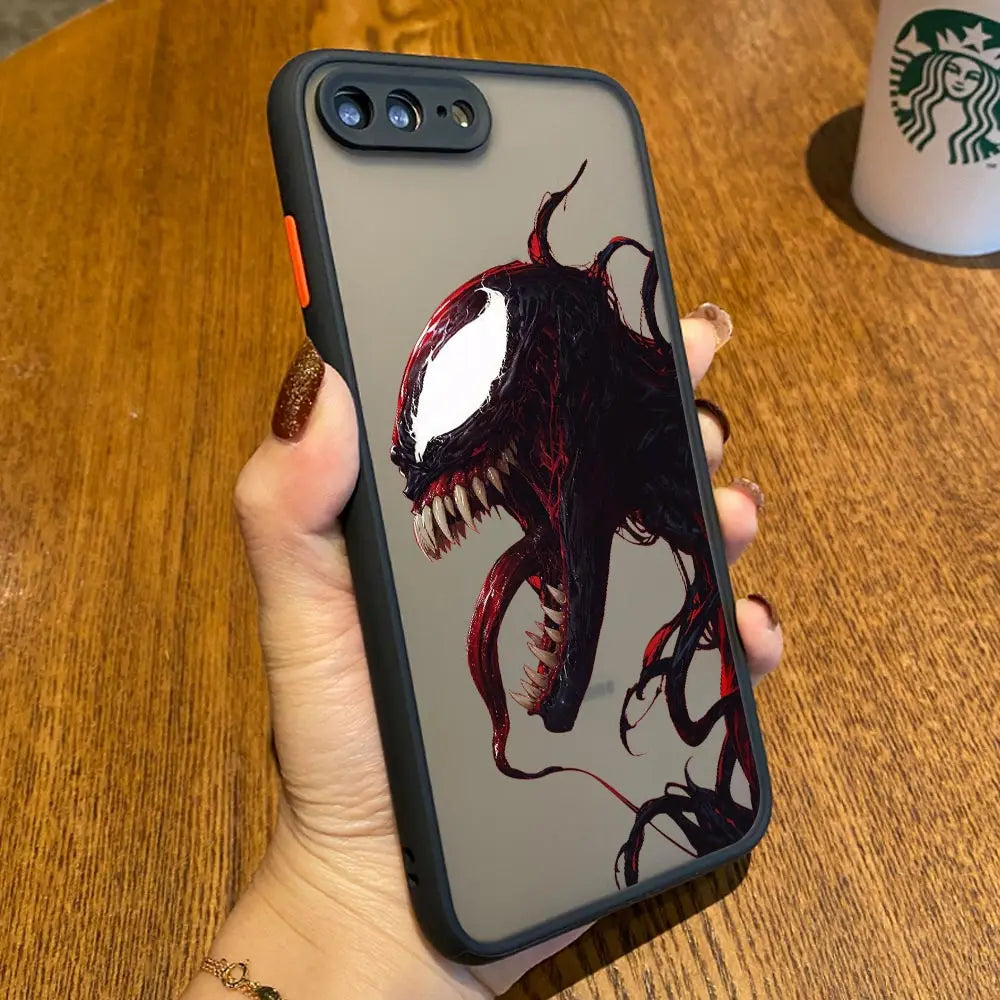 Marvel Venom Logo Translucent Case For iPhone