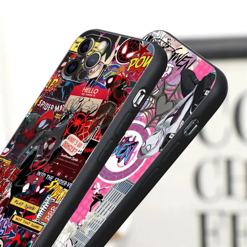 Miles Morales Spiderman Gwen Phone Case For iPhone