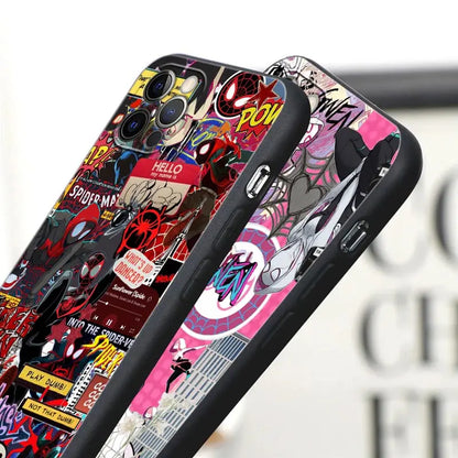 Miles Morales Spiderman Gwen Phone Case For iPhone