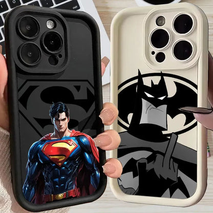 Bat Supers Man Marvel Silicone Case For Apple iPhone