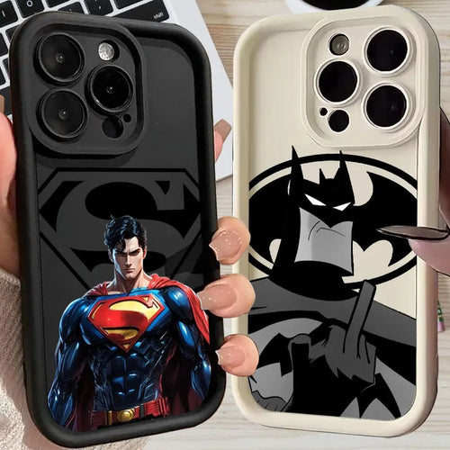 Bat Supers Man Marvel Silicone Case For Apple iPhone