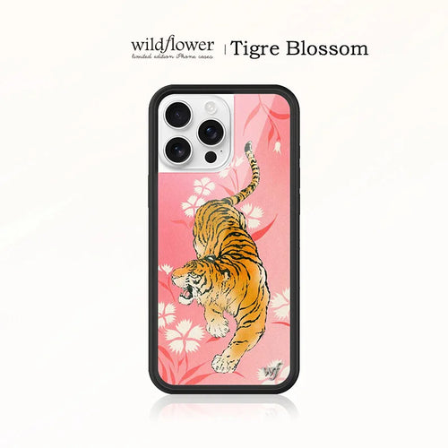 Wildflower Tiger Blossom Phone Case For iPhone