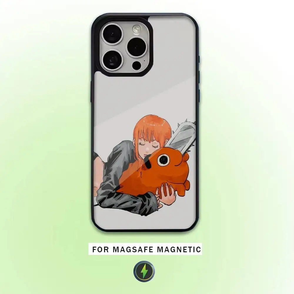 Kawaii Pochita Cartoon Phone Case For iPhone