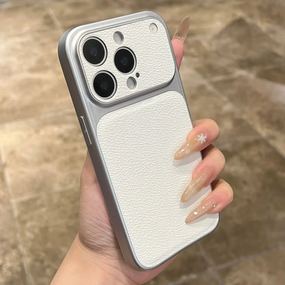 Original Matte Leather Texture Phone Case For iPhone Camera Protection Non Slip Shockproof Bumper Cover
