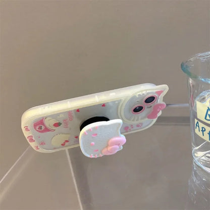 Sanrio Hello Kitty Stand Phone Cases For iPhone Original Shockproof Cover Case