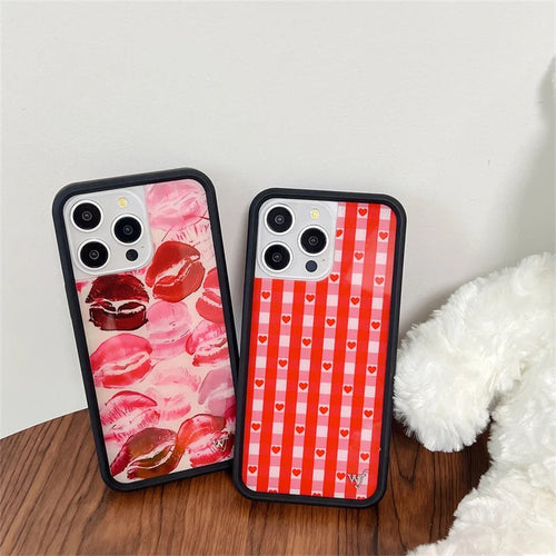 Wildflower Kensington Kiss Leopard Lipstick Phone Case For iPhone