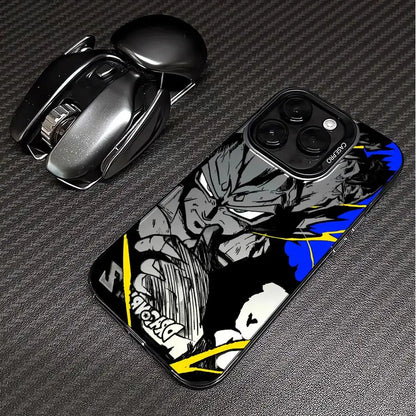 Japan Anime DBZ Cool Case For Apple iPhone Matte Lens Protect Plating Phone Cover