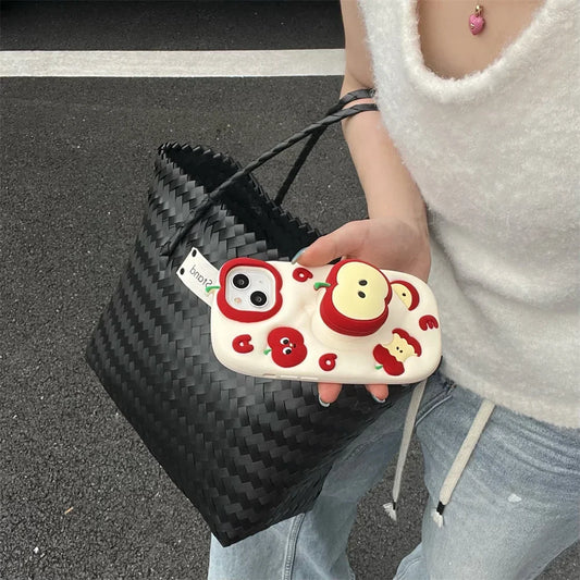 Apple Stand Silicone Phone Case