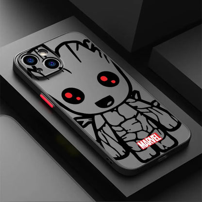 Funda Back Phone Cover Case For iPhone Marvel Spider Man Iron Man