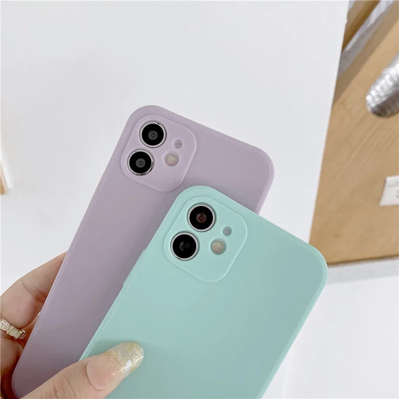 Ultra Thin Shockproof Silicone Phone Case For iPhone
