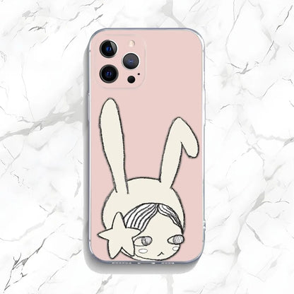 Yoshitomo Nara Art Phone Case For iPhone Transparent Silicone Soft