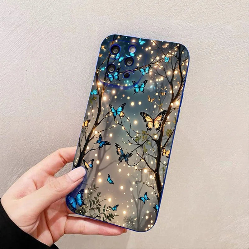 Glow In The Dark Butterfly Design Phone Case For iPhone
