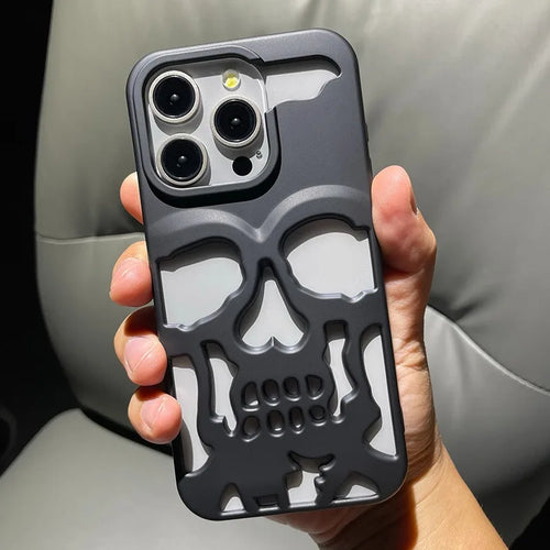 Hollow Skull Heat‑Dissipation Phone Case For iPhone