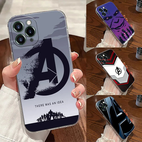 The Avengers Logo Transparent Phone Case For iPhone