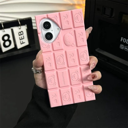 Funny 3D Rilakkuma Bear Soft Silicone Phone Case For iPhone