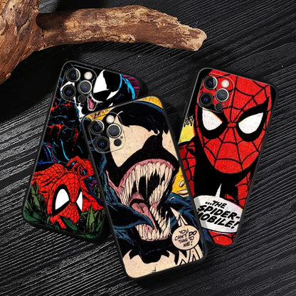 Venom Spiderman Marvel Case For iPhone Protect Funda