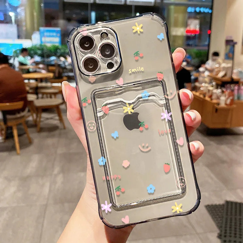 Cute Smile Transparent Phone Case For iPhone