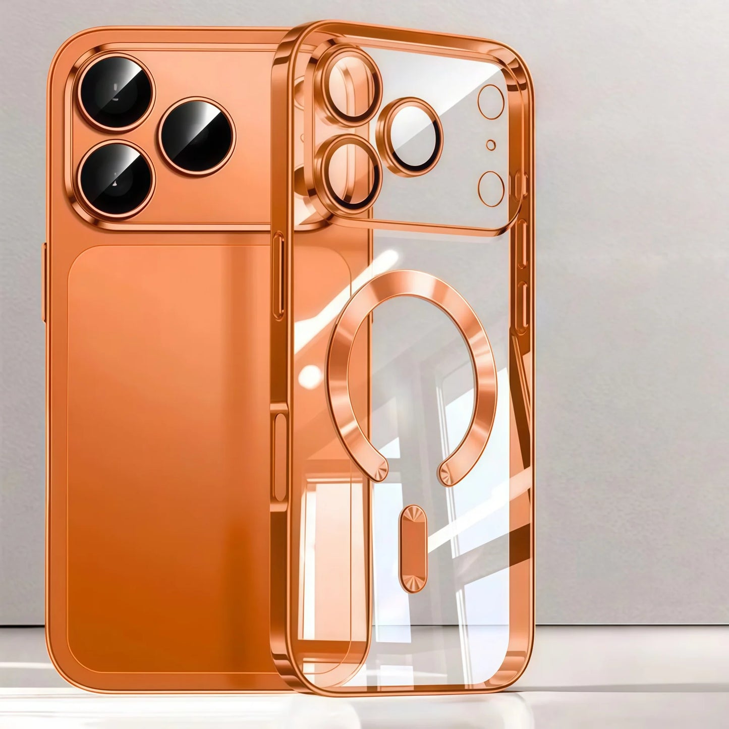 Soft TPU Clear Magnetic Case with Camera Protection For iPhone 17