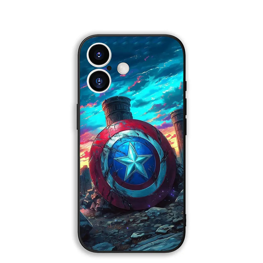 Casing For Apple iPhone Captain Marvel America Shield