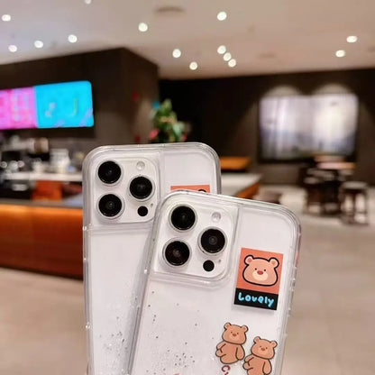 Multiple Brown Teddy Bear Sand Shell Phone Case