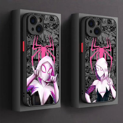 Phone Case For iPhone Shockproof Cover Marvel Spider Gwen