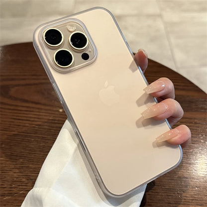 Soft Matte Candy Transparent Phone Case For iPhone Shockproof Silicone Bumper Cover