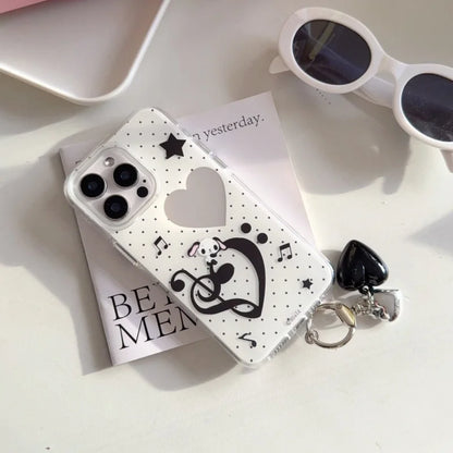 Fashion Music notation Puppy Phone Case For iPhone