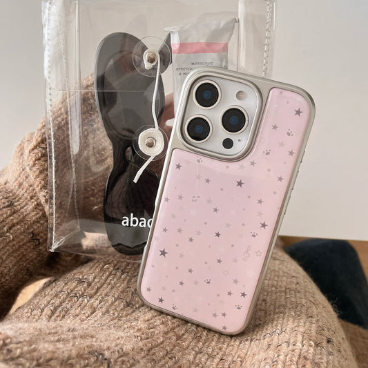 Cute Little Star Phone Case New Pink For iPhone