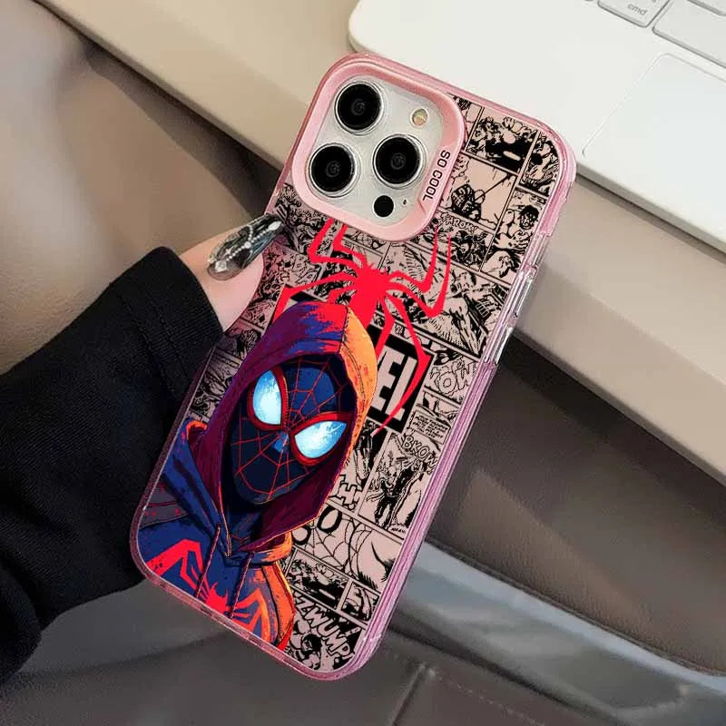 Marvel Cute Spider Men Cover For Apple iPhone Colorful Phone Case