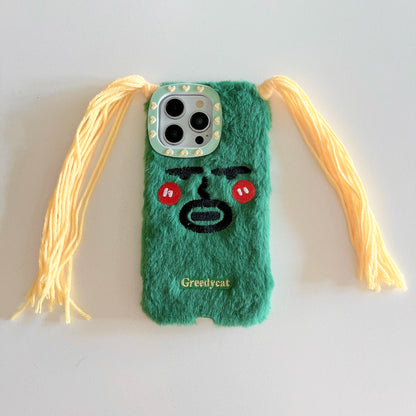 Abstract Fun Yellow Hair Ugly Couple Case For iPhone