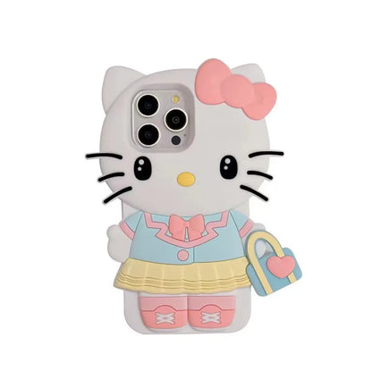 Handbag Kuromi For iPhone Silicone Soft Cover Case