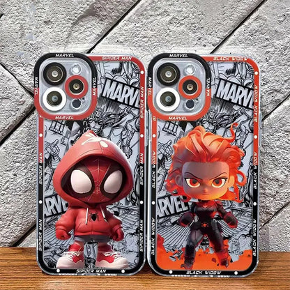 Marvel Spider Man Iron Man Captain America Hulk Case For iPhone
