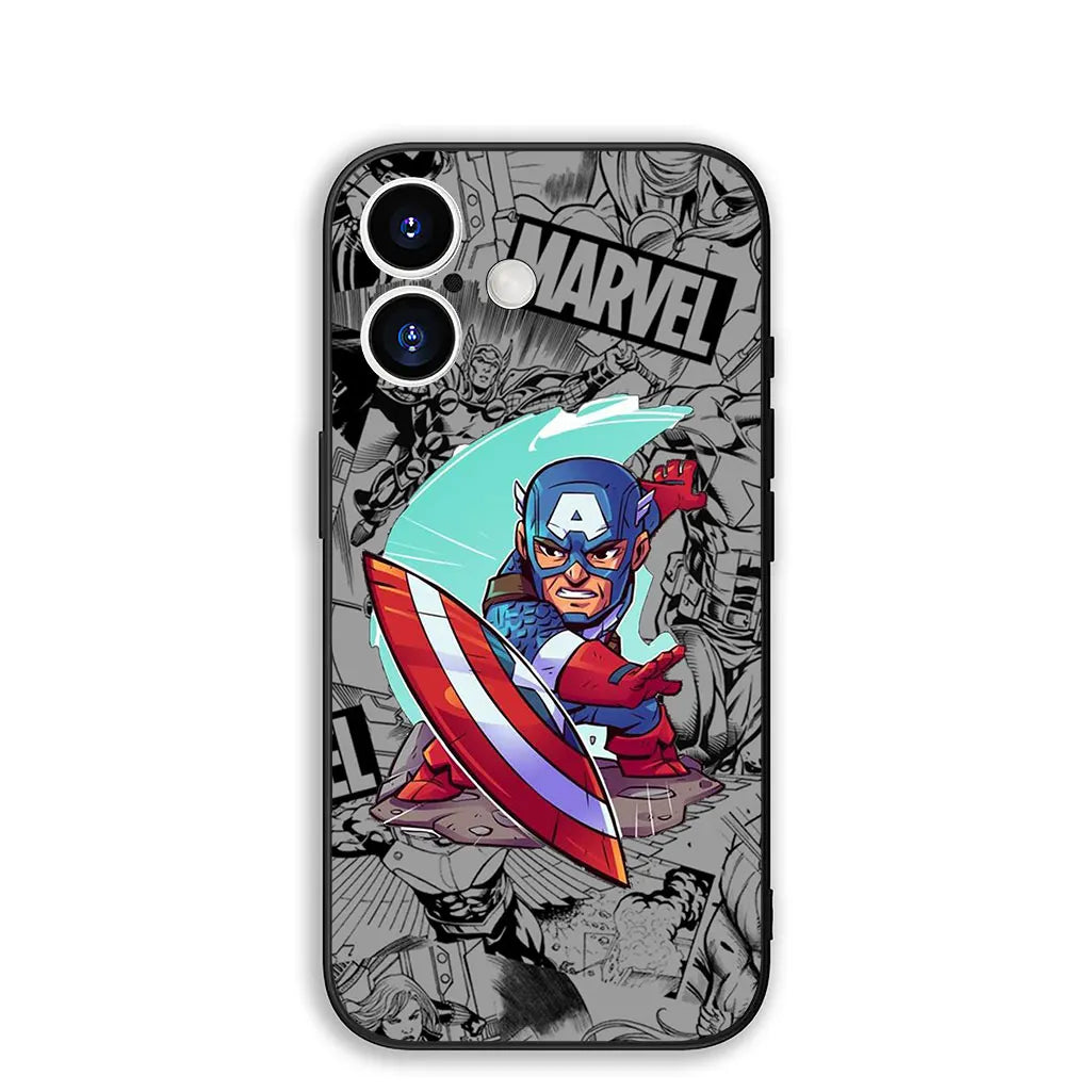 Casing For Apple iPhone Captain Marvel America Shield