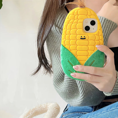 Funny 3D Corn Case Soft Silicone Cover For iPhone