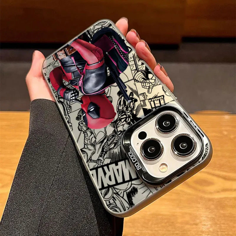 Phone Case For Apple iPhone Funda Cover Marvel Deadpool Funny