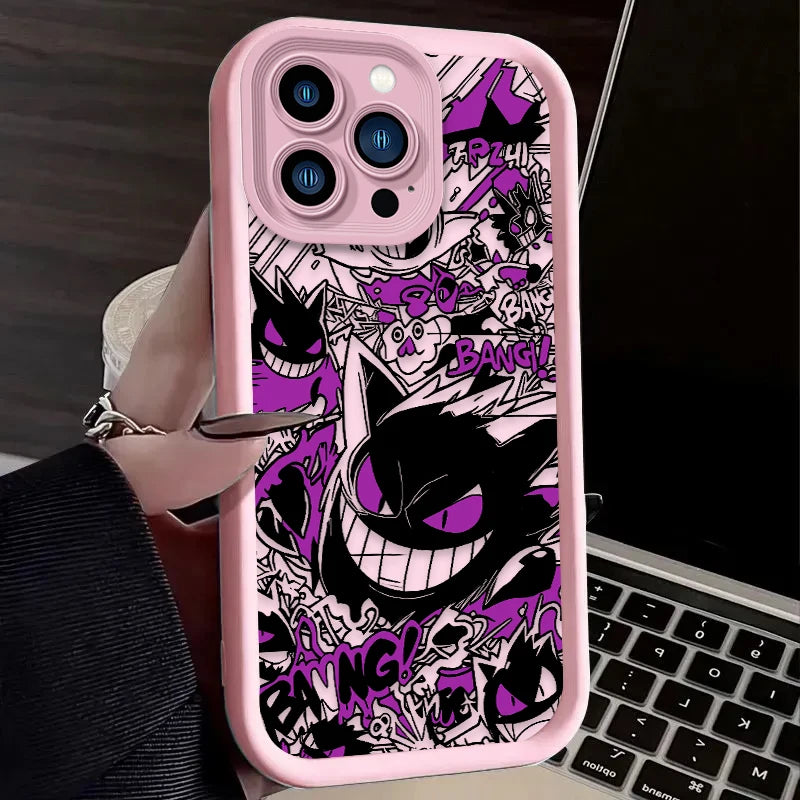 Pokemon Gengar Graffiti Phone Case For iPhone