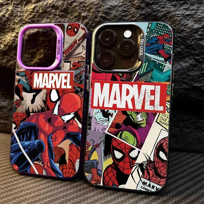 Marvel Superhero Spider Man Case For iPhone Silicone Hard Edge Cover