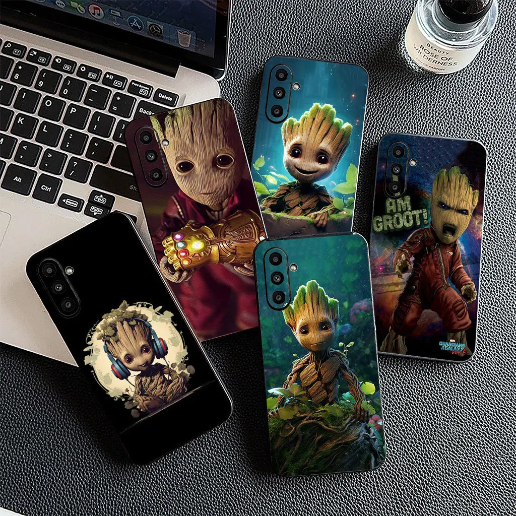Soft Phone Cover For Apple iPhone Groot Marvels