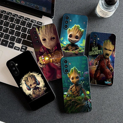 Soft Phone Cover For Apple iPhone Groot Marvels