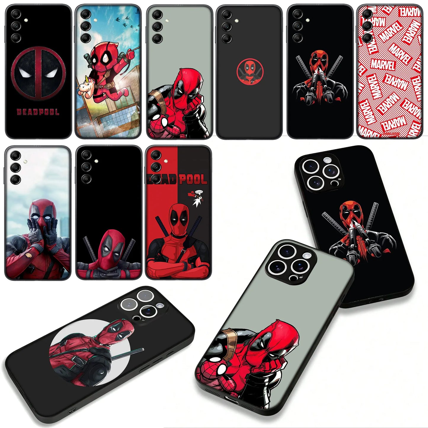 Marvel Superhero Deadpool Cover Phone Case For Apple iPhone