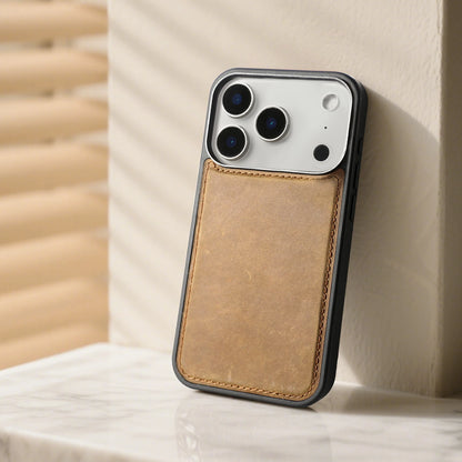 Crazy Horse Grain Genuine Leather Case For iPhone
