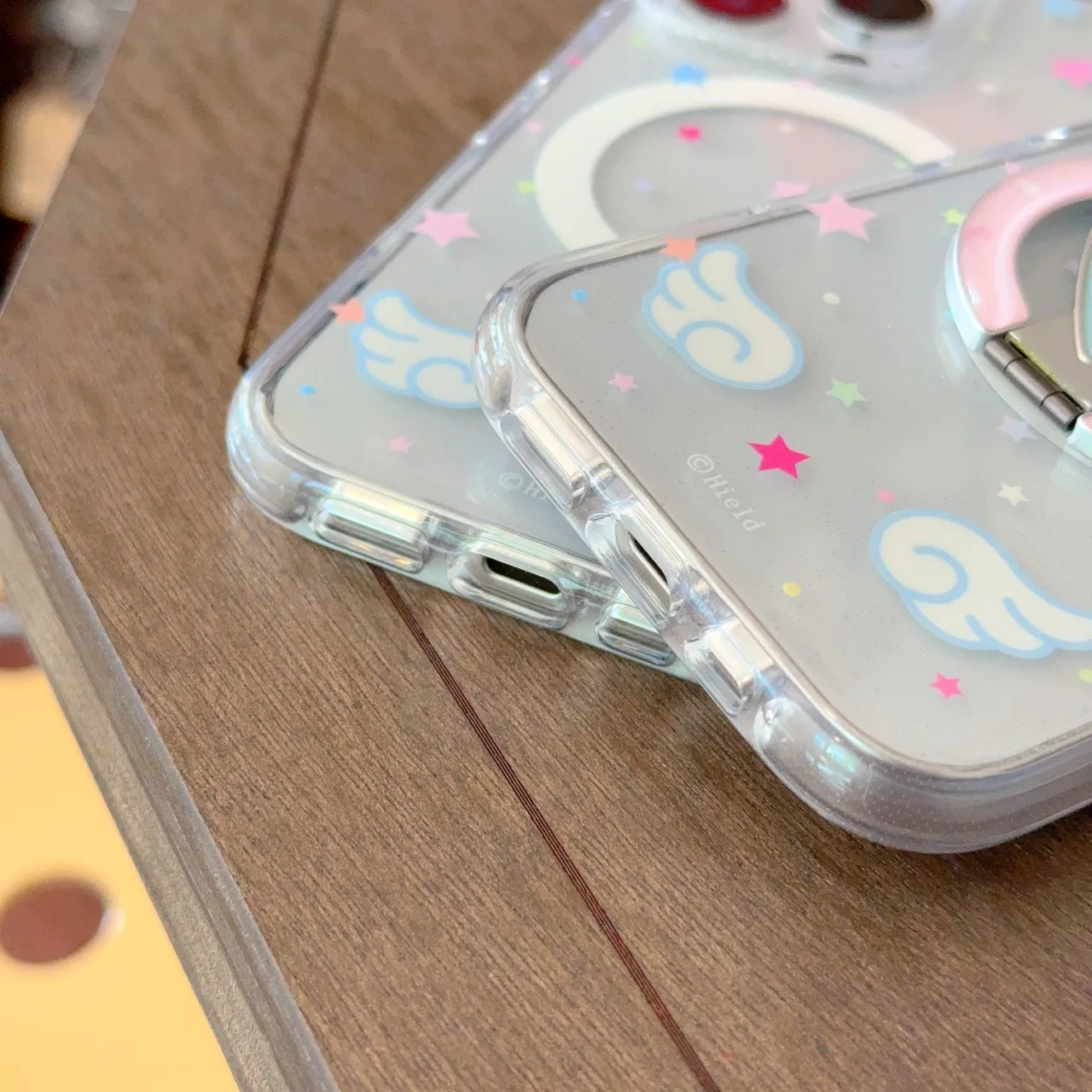 Cute Love Heart Magnetic Stand Phone Case