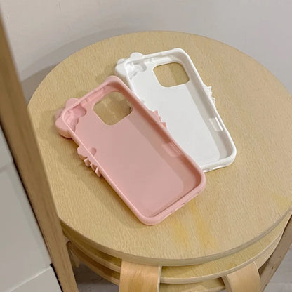 Glasses Cat For iPhone Silicone Soft Cover Case
