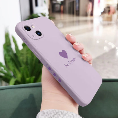 Simple Love Phone Case for iPhone Soft Cover