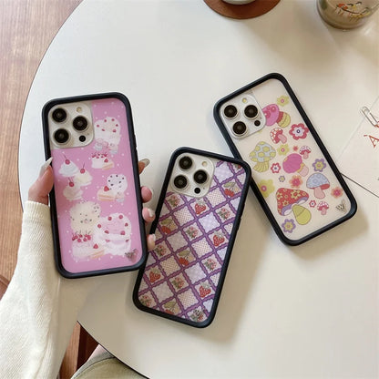 Wildflower 3D Cake Mushrooms Phone Case For iPhone
