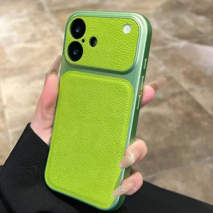 Business Lychee Leather Case For iPhone