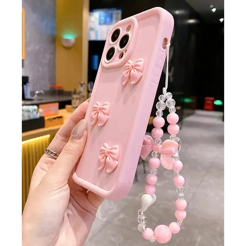 Cute 3D Bowknot Silicone Phone Case